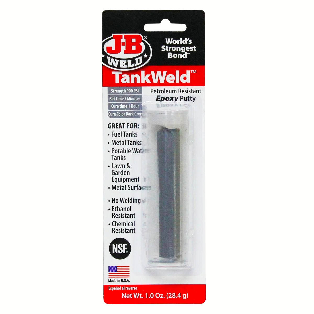 J-B WELDX High Heat Gray Epoxy Putty Stick - Temperature Resistant